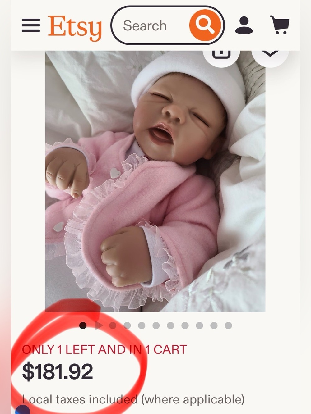 Ashton-Drake Galleries “Sarah” – So Truly Real Baby Doll - Picture 2 of 14